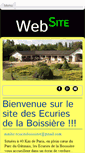 Mobile Screenshot of ecuries-boissiere.com